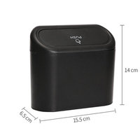 Organisateur de voiture portable avec boîte à ordures automatique étanche nouvelle porte poubelle couvercle et sac à ordures Solution de stockage de voiture