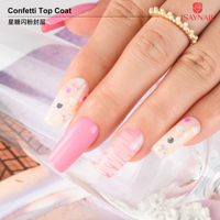Gel UV pour Nail Art, Vernis à Paillettes, Lampe LED, Vernis de Finition Confetti, Gels Polish