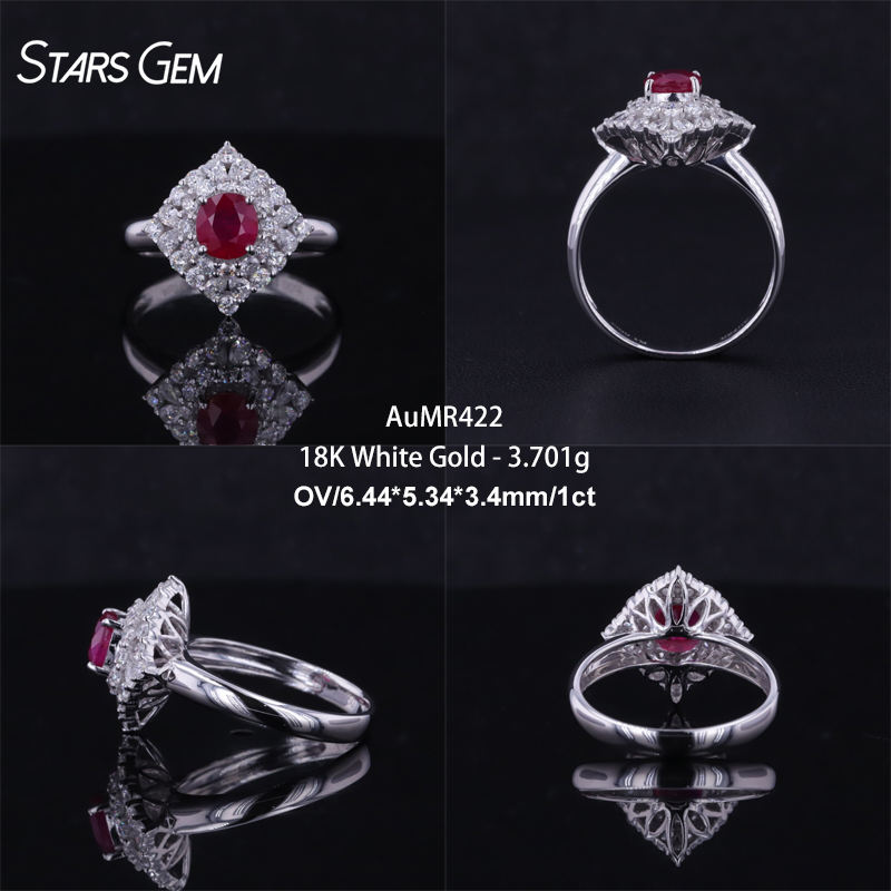 18K White Gold-AuMR422