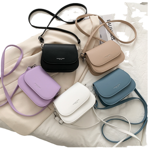 여자의 디자이너 최고 핸드백 도매 PU 가죽 어깨 가방 단색 패턴 졸라매는 끈 방수 휴대용 저렴한 가격 - Product Image 1