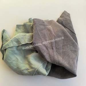 Paños de Limpieza de Tela de Felpa de Algodón 100% Reciclado, de Colores Mezclados, para Limpiar Agua y Aceite - Product Image 1