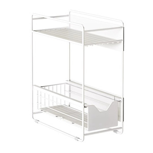 Organisateur de réfrigérateur à 3 niveaux, support de rangement magnétique suspendu pour condiments et boissons de cuisine - Product Image 5