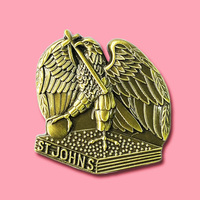 Meilleure vente en gros coeur drapeau broche bijoux métal émail broche broche