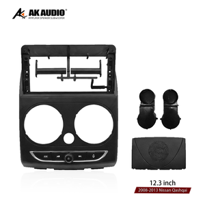 Cadre d'écran noir embarqué de 12,3 pouces pour <span class=keywords><strong>Nissan</strong></span> <span class=keywords><strong>Qashqai</strong></span> 2008-2013, pour navigation DVD, support de panneau radio de voiture - Product Image 2