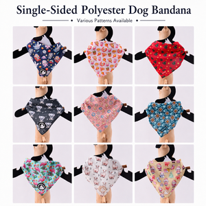 Bandanas pour chiens personnalisées en polyester doux, accessoires pour animaux de compagnie, idéales pour anniversaires et Noël, vente en gros - Product Image 4