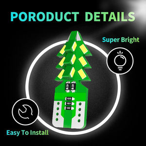 Ampoule LED T10 W5W pour voiture, 24 SMD 3014 puces, super lumineuse, forme d'arbre, EMC, pour intérieur, plafonnier, carte, plaque d'immatriculation, feux de stationnement, blanc - Product Image 5