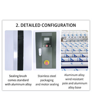 Vente directe d'usine de portes pliantes industrielles adaptées aux ateliers, entrepôts, terminaux logistiques et portes empilables - Product Image 4