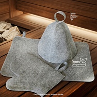 Ensemble de chapeaux de sauna en laine, protège les cheveux des dommages causés par la chaleur, confortables, doux et adaptés pour une utilisation en SPA et en hôtel