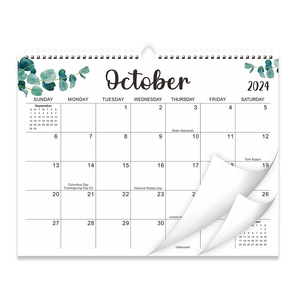 Venta caliente al por mayor 2024 calendario de pared barato impresión personalizada Adviento mensual Calendario de mesa de escritorio con grandes bloques en blanco - Product Image 2