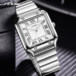 Montre pour homme avec bracelet en acier, double calendrier, cadran lumineux, montre de style professionnel, montre à quartz étanche. - Product Image 5