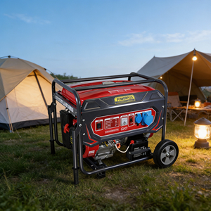 High Power 5/6/7.5KW 420cc 4-Stroke Gasoline <b>Generator</b> 50/60Hz 220V AC 25L Super Long Warranty Recoil+Electric Start 1 - Product Image 1