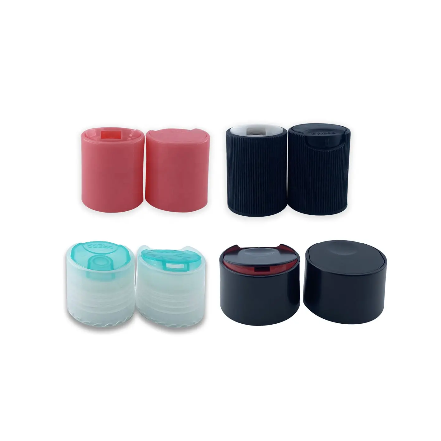 Disposable lids 28mm hot sale customized non-spill colorful plastic shampoo bottle caps disc cap