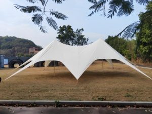 เต็นท์ผ้าใบยืดหยุ่น ทนทาน กันแดด ขนาดใหญ่ ฐานกว้าง ทรงแมงมุม สำหรับตั้งแคมป์ กันฝน - Product Image 2