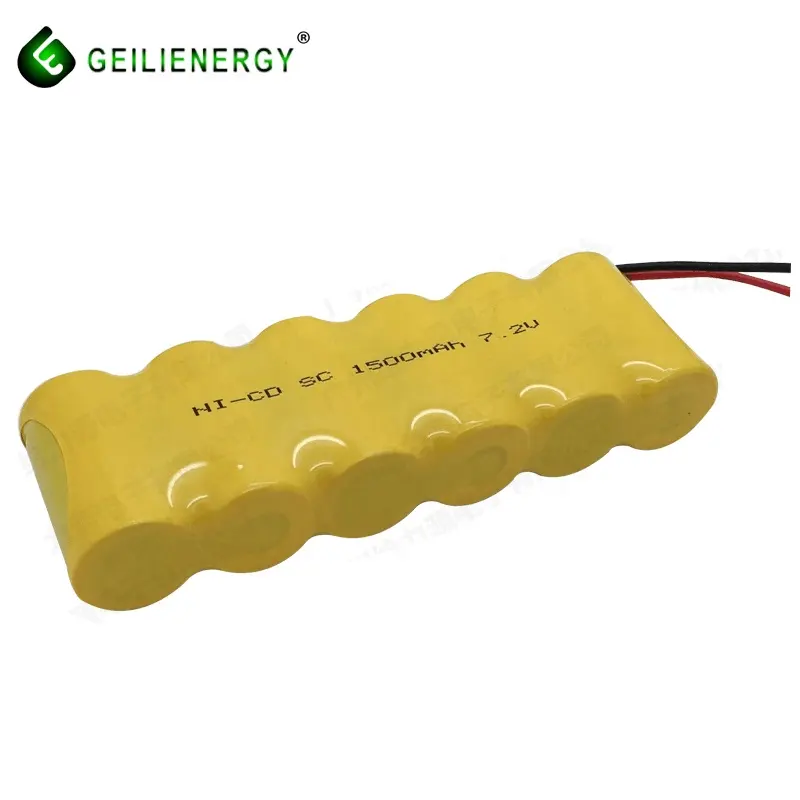 사용자 정의 스틱 nicd 1500mah 6v 4.8v 3.6v 2.4v 1.2v 2500mah ni-cd 7.2v 배터리