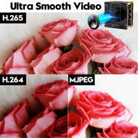   Caméra USB 4K, webcam USB, sortie simultanée H.265, module de caméra USB avec objectif fisheye à 180 degrés pour l'enseignement