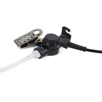 Personnel sportif de haute qualité 3.5mm n'écoute que l'écouteur à tube acoustique avec une paire de oreillettes moyennes pour micros de haut-parleur