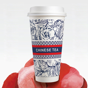 Hai Lớp dùng một lần Cà Phê Cốc giấy với Tinh Tế Trung Quốc Trà mô hình cho tăng cường cách nhiệt - Product Image 4