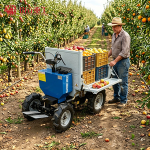 Mini-dumper électrique le plus vendu, capacité 400 kg, autonomie 4h, chariot à main rechargeable 220V pour le transport en jardinage, agriculture et aménagement paysager - Product Image 6