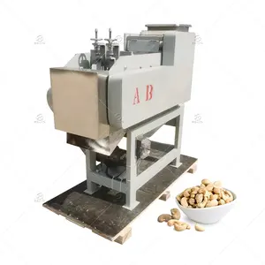 Pabrik otomatis kacang mete cangkang keras menghilangkan peeling kacang mete memecahkan mesin pengupas