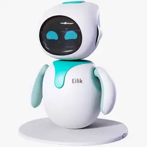 Eilik หุ่นยนต์ของเล่น Emo น่ารักคู่หูของสัตว์เลี้ยงหุ่นยนต์อัจฉริยะสำหรับผู้สูงอายุ