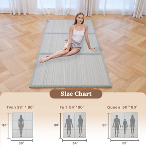 Cuộn lên Nhật Bản sàn futon nệm 100% cotton có thể gập lại thiết kế hiện đại khách sạn sử dụng ngủ Mat cho người lớn - Product Image 2