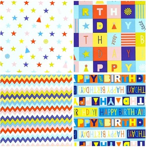 Custom Eco-Friendly Recyclable Double-Sided Digital Printed <b>Tissue</b> <b>Paper</b> Roll Stars <b>Pattern</b> for Birthday Gift Wrapping - Product Image 6