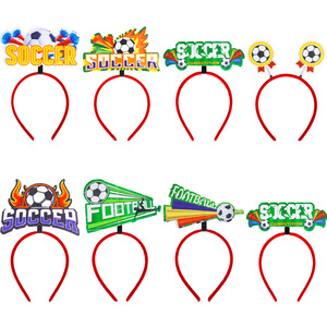 Diadema colorida de tela no tejida y plástico para aficionados al fútbol, ideal para la fiesta del Día de los Inocentes, venta al por mayor - Product Image 2