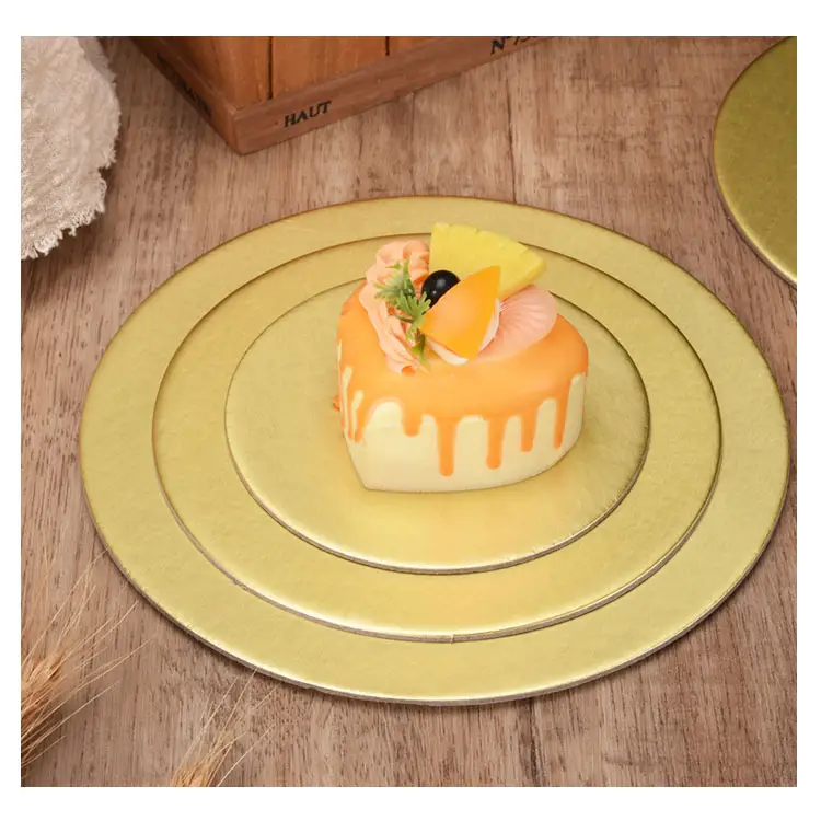 Ücretsiz örnek hizmet üreticisi gıda sınıfı çevre dostu sert kağıt kek kurulu Mini kek tabanı