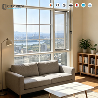 CJview Fenêtres et Portes Préfabriquées Fabricants de Fenêtres à Battants en Aluminium Personnalisées Fourniture de Fenêtres à Double Vitrage
