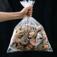 Bolsa de Plástico Plana Transparente Barata al por Mayor de Fábrica Guangzhou Lefeng, Bolsa de Polietileno Personalizada con Parte Superior Abierta para Empacar Mariscos