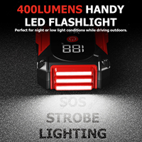 Démarreur de voiture DELBEST B08 1000A Peak, 18800mAh, booster de batterie portable, power bank, lumière LED SOS, pour moteurs essence 3.5L et diesel 2.0L