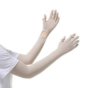 Тонкие открывающиеся на запястье рукава для рук с сенсорным экраном противоскользящие ультрафиолетовые длинные солнцезащитные перчатки для вождения рукава для защиты от ультрафиолетовых лучей - Product Image 2