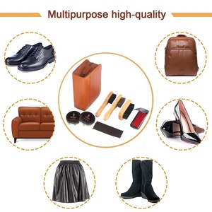 Kit per la Cura delle Scarpe <span class=keywords><strong>di</strong></span> Alta Qualità, 7 Pezzi, Kit Portatile da Viaggio per la Pulizia delle Scarpe con Custodia in Pelle PU, Regalo <span class=keywords><strong>di</strong></span> Compleanno Straordinario per gli Amanti delle Scarpe - Product Image 3