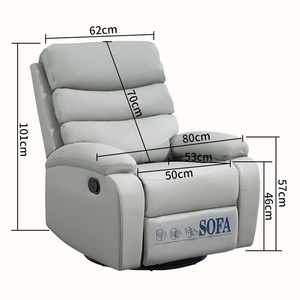Fauteuil inclinable de cinéma à domicile confortable et décontracté, chaise longue individuelle, vente chaude directe usine - Product Image 6