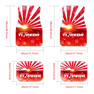 Tiypeor Tùy Chỉnh Thiết Kế In Mô Hình Xe Mat Chống Trượt Thảm Xe Mat Với Logo - Product Image 2