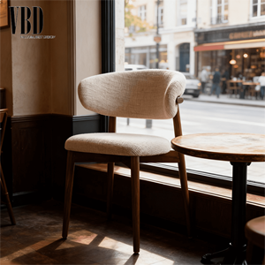 Silla <span class=keywords><strong>de</strong></span> Comedor Duradera <span class=keywords><strong>de</strong></span> Madera Maciza con Reposabrazos y Tapicería <span class=keywords><strong>de</strong></span> Terciopelo para Uso en Hogares, Salas <span class=keywords><strong>de</strong></span> Estar, Restaurantes y Cafeterías - Product Image 2