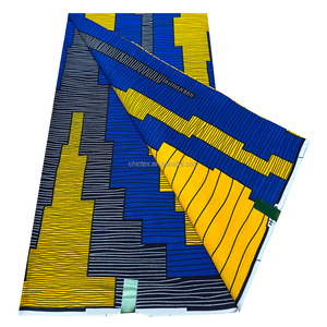 ผ้าพิมพ์ลายแอฟริกันคุณภาพสูง ผ้าฮอลแลนด์ 100% ผ้าฝ้ายแท้จากดัตช์ สำหรับตัดเย็บผ้าคาดเอวและผ้าโพกศีรษะ - Product Image 2