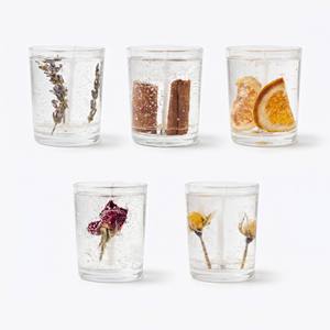 Luxury Botanical Scented Soy Wax <b>Candle</b> With Dried Flowers For Aesthetic Home Decor Wholesale Private Label Premium <b>Set</b> - Product Image 1