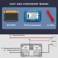 Testeur numérique de capacité de batterie et de charge BW-TN10 12V-72V avec indicateur F638