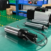 Bor Spindle Motor 220v 2,2 kW 1,5 kW Cnc, poros untuk mesin pemotong batu marmer dengan pengganti alat otomatis kipas pendingin