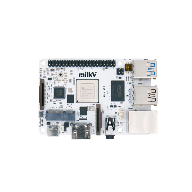 Milk-V mars StarFive JH7110 Domestic RISC-V Development Board Single-Board Computer One UsB 2.0 Port Supports PoE M.2 E-Key Slot