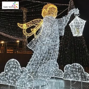 Luces LED gigantes de Navidad para decoración de iglesias, luces LED de ángel para iluminación navideña - Product Image 2
