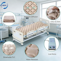 Matelas anti-escarres à soutien 360 degrés pour professionnels médicaux, avec 130 cellules d'air, pour personnes âgées, handicapées et alitées