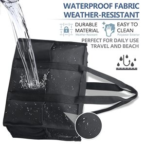 Utility Water Resistant Tote <b>Bag</b> with 13 Pockets, Top Zipper Closure & Thick Bottom Support, for Working Women - Product Image 3
