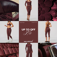 Ensemble de 6 pièces de vêtements de sport pour femme, tenue de fitness, course, yoga, pilates, entraînement, coupe ajustée, élastique, brossé, décontracté, avec effet amincissant à la taille