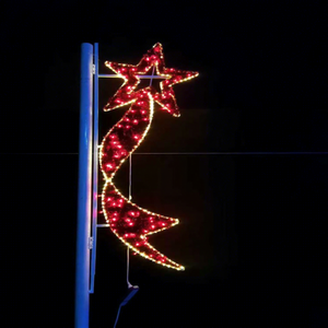 Luz Decorativa con Motivo de Poste de Calle Navideño con LED para Paisajes Festivos al Aire Libre - Product Image 1