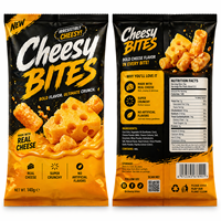 Sacs d'emballage personnalisés pour snacks et chips, sacs d'emballage sous azote, sacs en plastique de type oreiller