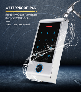 תיק מתכת ip66 עמיד למים טוויה אפליקציה טביעות אצבע עצמאי קורא מגע מקלדת מקלדת כניסה - Product Image 1