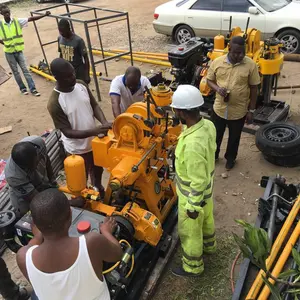 Portable small water well drilling rigs