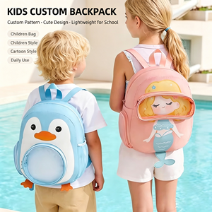 <span class=keywords><strong>Mochila</strong></span> Infantil 3D con Diseño de Pingüino, Linda <span class=keywords><strong>Mochila</strong></span> Escolar <span class=keywords><strong>Preescolar</strong></span> con Ventana Frontal <span class=keywords><strong>Transparente</strong></span>, <span class=keywords><strong>Mochila</strong></span> de Viaje Impermeable - Product Image 1
